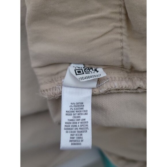 BONOBOS Slim Taper Travel Khaki Beige Cotton Blend Stretch Jeans Men's 30x32 - Picture 7 of 8